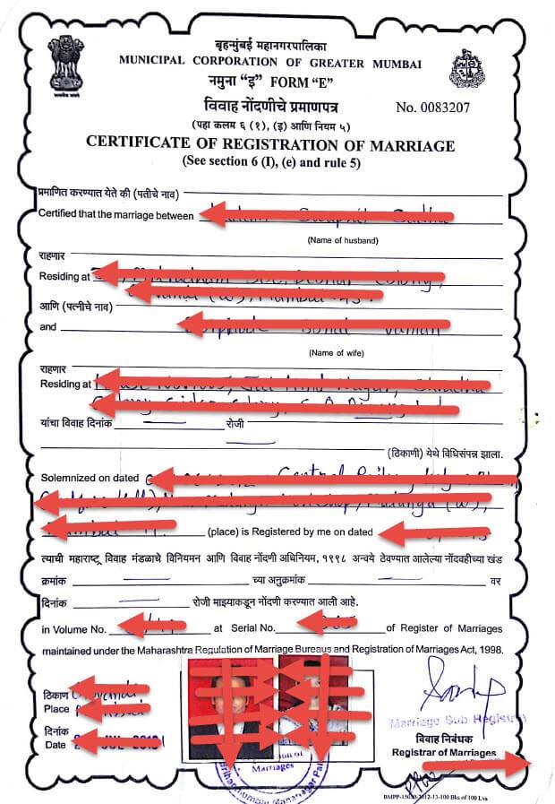 marriage certificate mumbai bmc